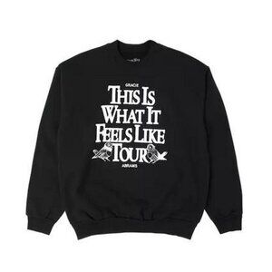 Gracie Abrams This Is What It Feels Like Crewneck Sweatshirt in Black Size S
